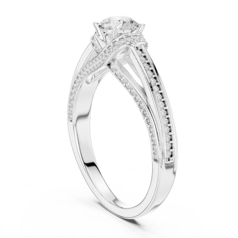 Ladies Ring LR-0304@7 - White Gold - Image