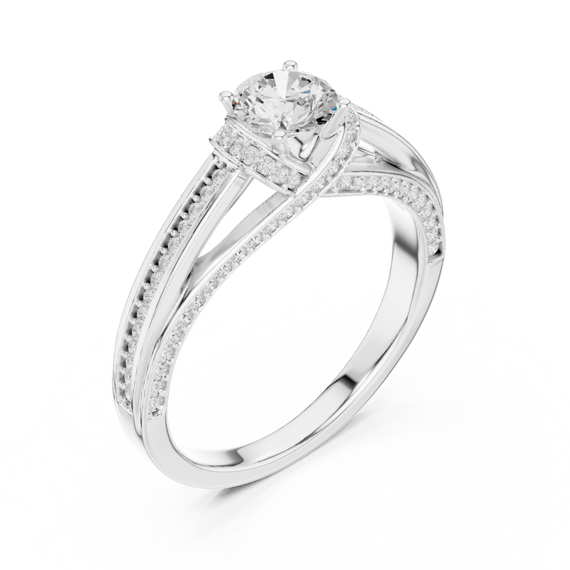 Ladies Ring LR-0304@7 - White Gold - Image