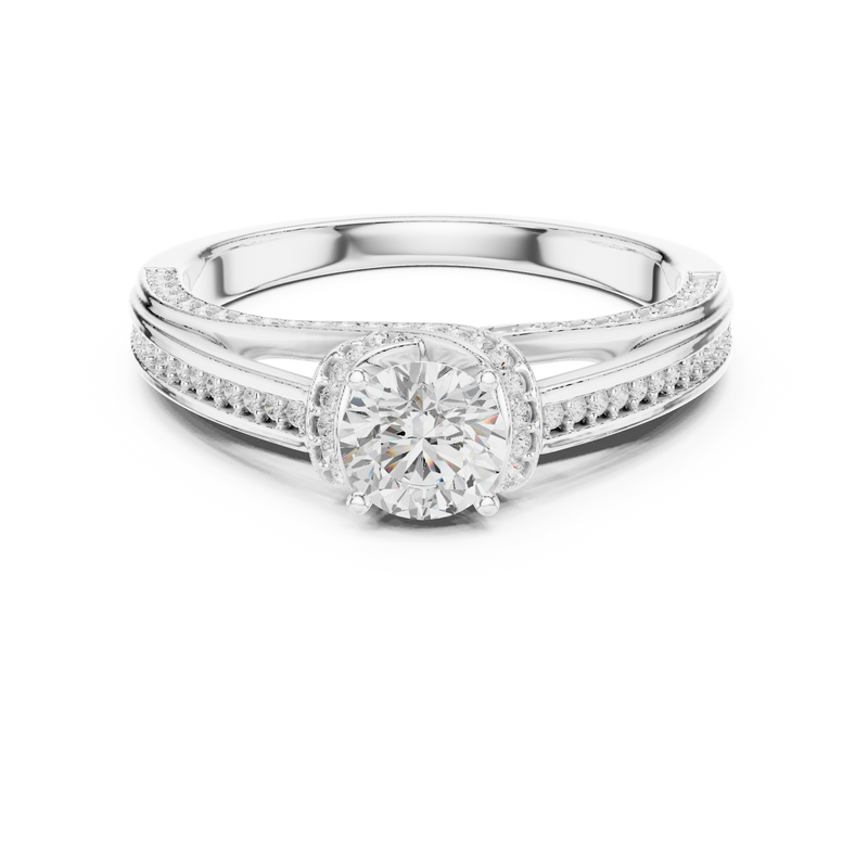 Ladies Ring LR-0304@7 - White Gold - Image