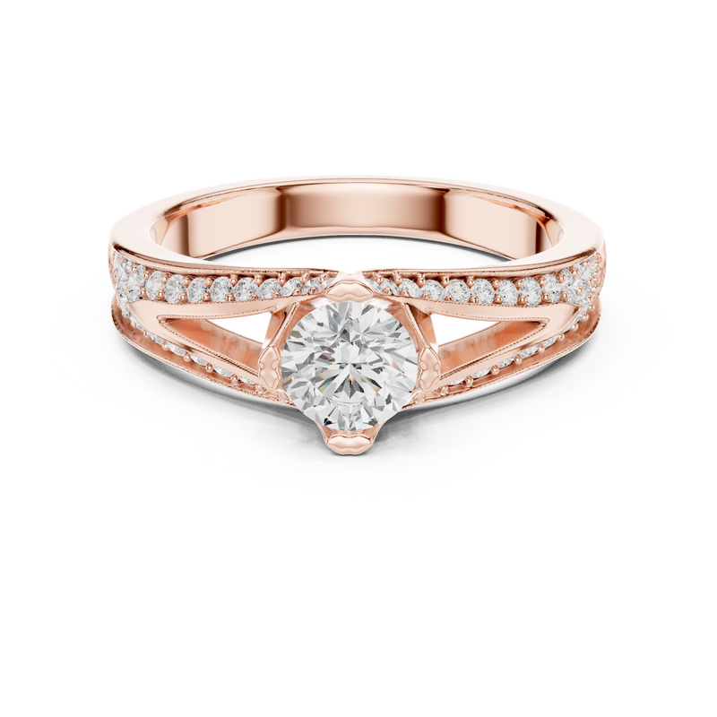 Ladies Ring LR-0305@7 - Rose Gold - Image