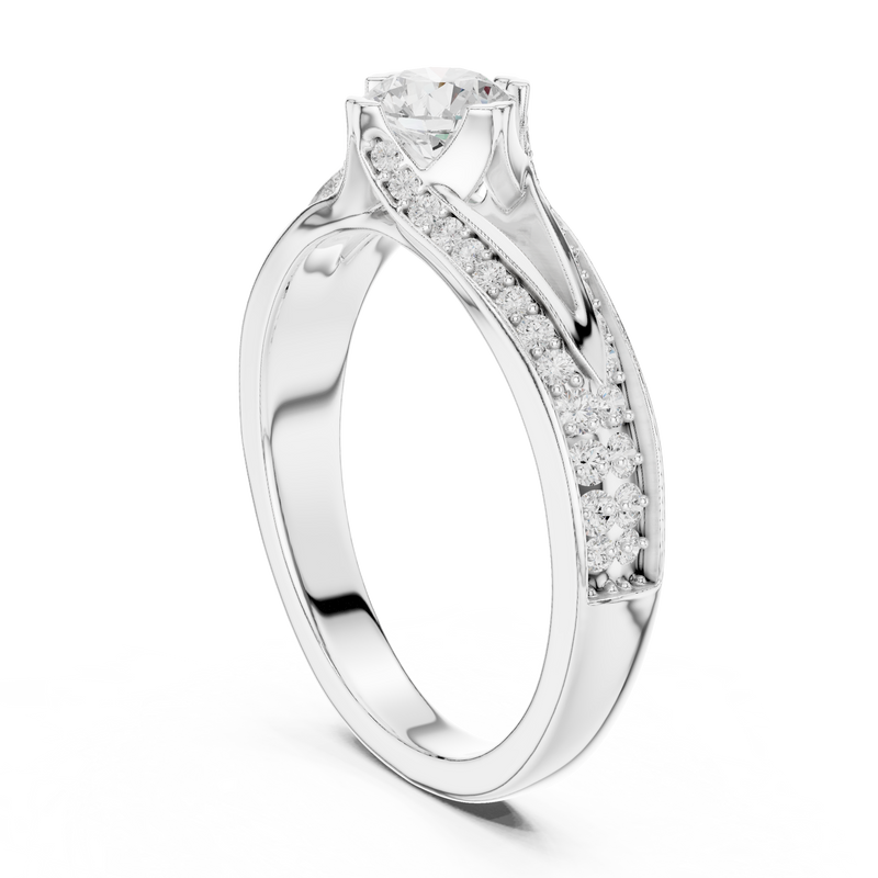 Ladies Ring LR-0305@7 - White Gold - Image