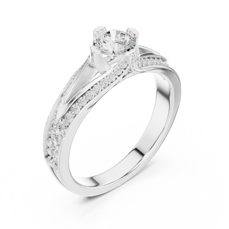 Ladies Ring LR-0305@7 - White Gold - Image
