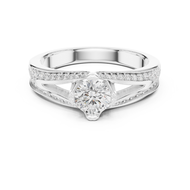 Ladies Ring LR-0305@7 - White Gold - Image