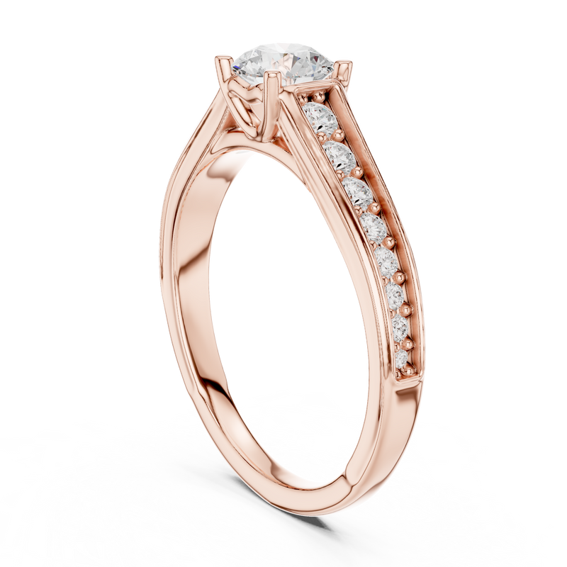Ladies Ring LR-0309@7 - Rose Gold - Image
