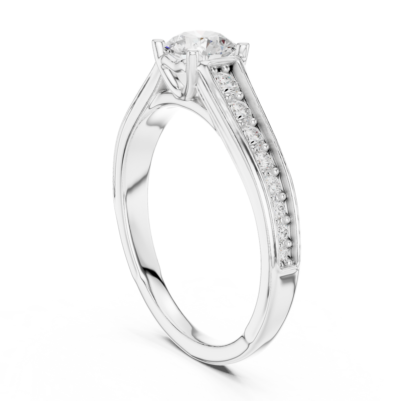 Ladies Ring LR-0309@7 - White Gold - Image