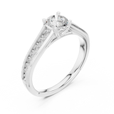 Ladies Ring LR-0309@7 - White Gold - Image