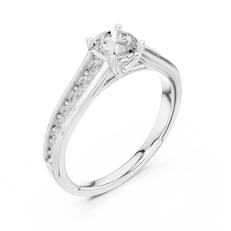 Ladies Ring LR-0309@7 - White Gold - Image