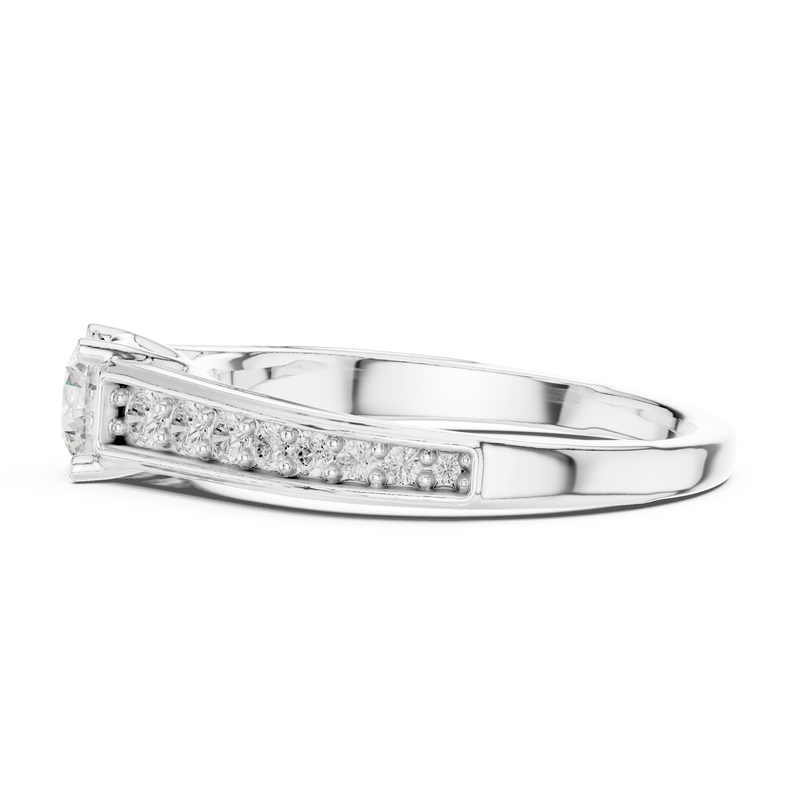 Ladies Ring LR-0309@7 - White Gold - Image