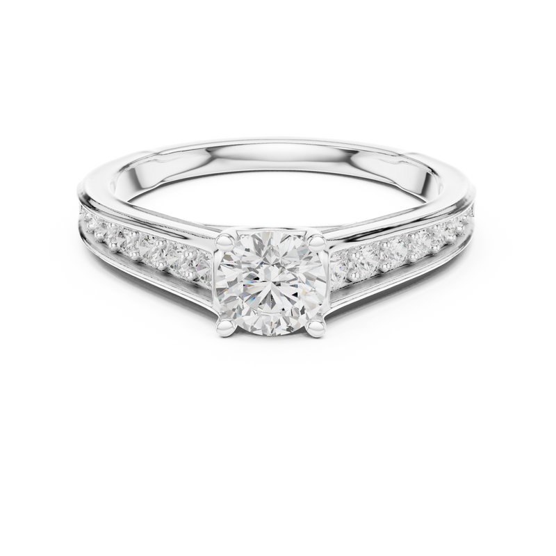 Ladies Ring LR-0309@7 - White Gold - Image