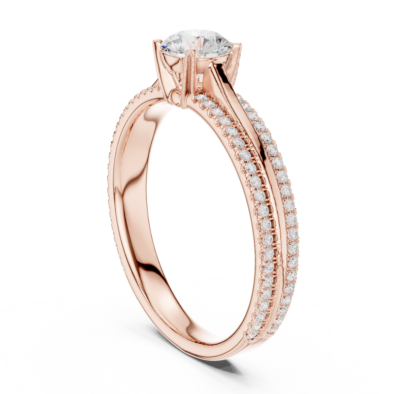 Ladies Ring LR-0310@7 - Rose Gold - Image