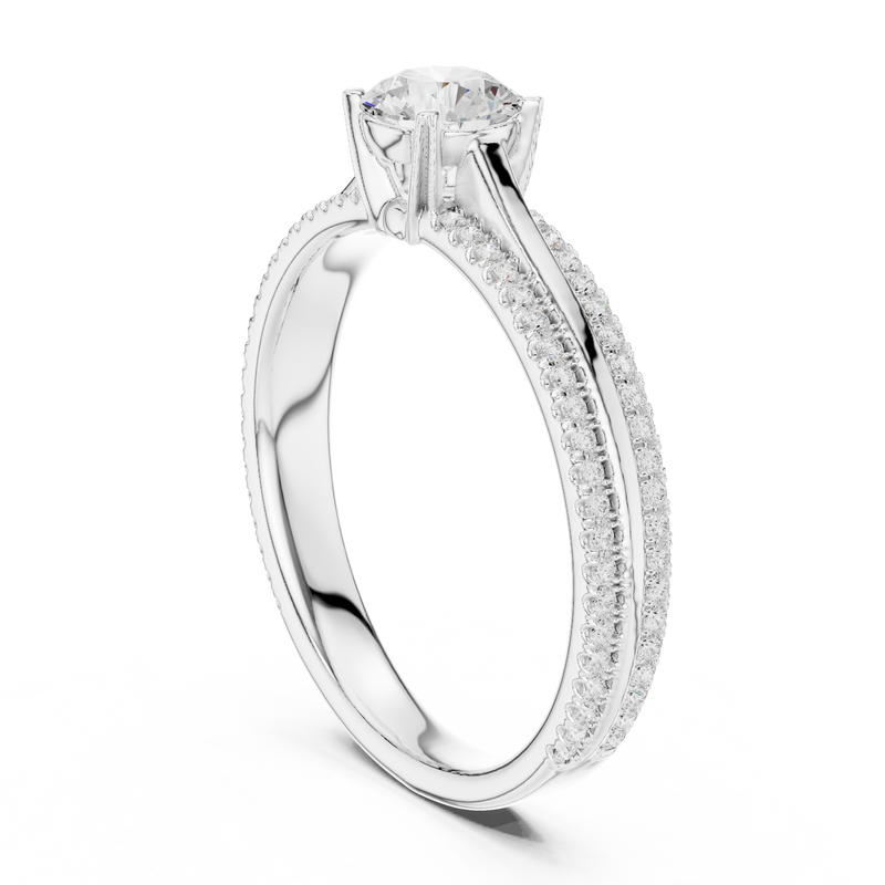 Ladies Ring LR-0310@7 - White Gold - Image