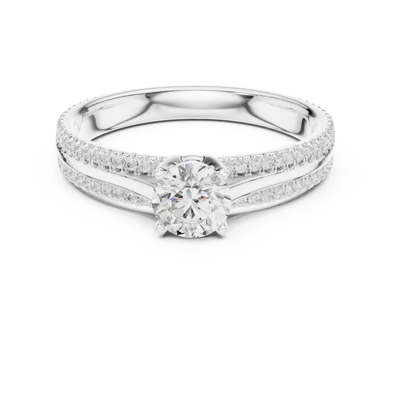 Ladies Ring LR-0310@7 - White Gold - Image