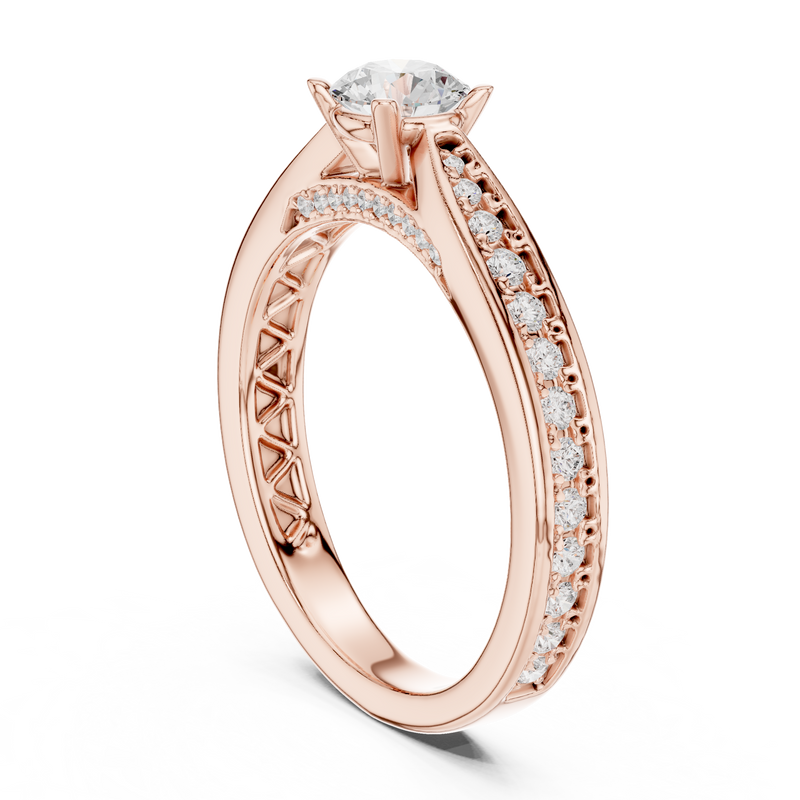 Ladies Ring LR-0311@7 - Rose Gold - Image