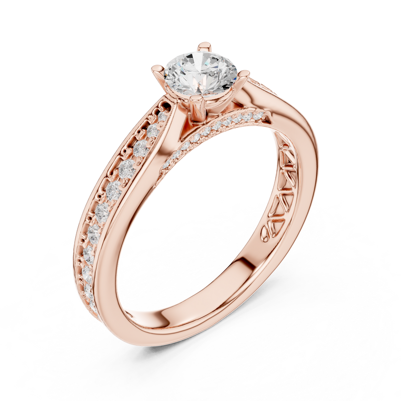 Ladies Ring LR-0311@7 - Rose Gold - Image