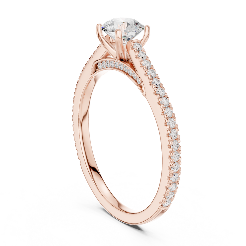 Ladies Ring LR-0312@7 - Rose Gold - Image