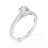 Ladies Ring LR-0312@7 - White Gold - Image