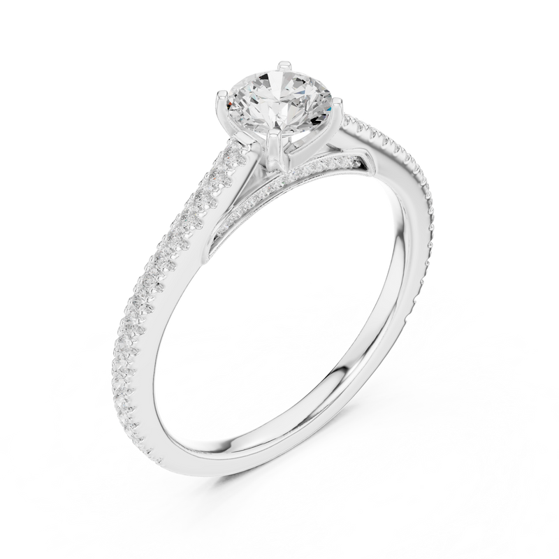 Ladies Ring LR-0312@7 - White Gold - Image