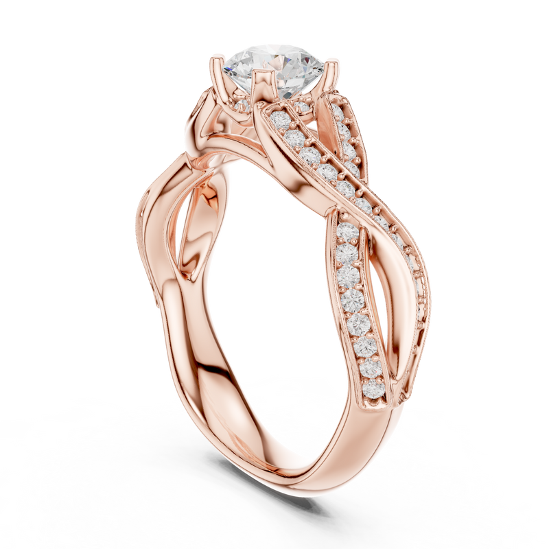 Ladies Ring LR-0315@7 - Rose Gold - Image