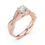 Ladies Ring LR-0315@7 - Rose Gold - Image