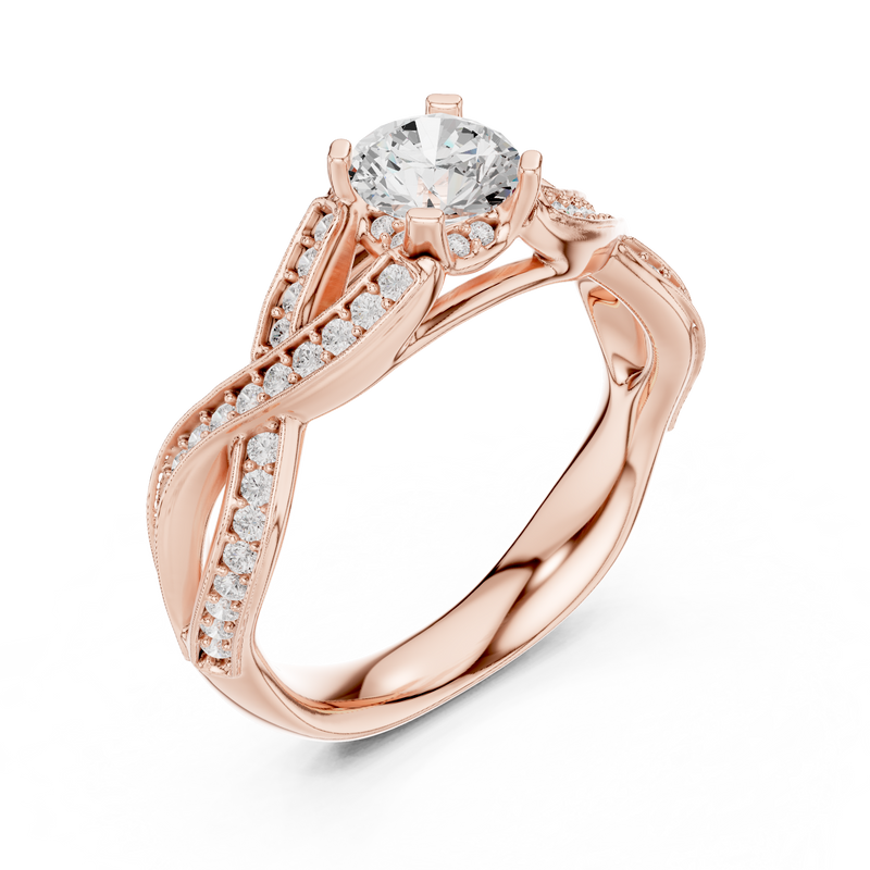 Ladies Ring LR-0315@7 - Rose Gold - Image