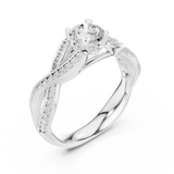 Ladies Ring LR-0315@7 - White Gold - Image