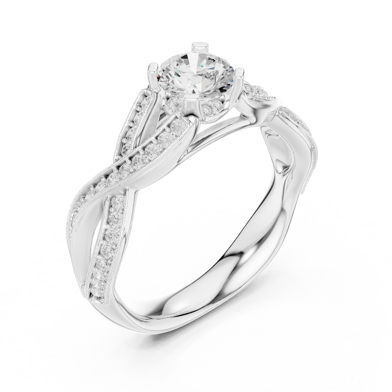 Ladies Ring LR-0315@7 - White Gold - Image