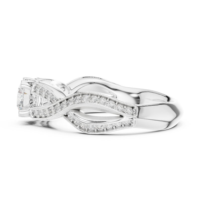 Ladies Ring LR-0315@7 - White Gold - Image