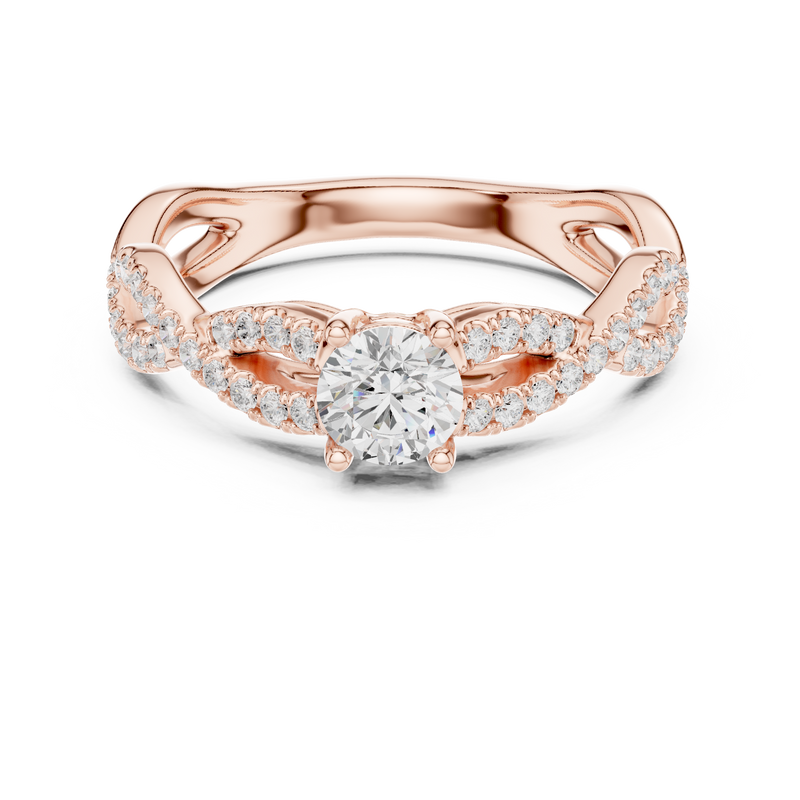 Ladies Ring LR-0316@7 - Rose Gold - Image
