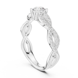 Ladies Ring LR-0316@7 - White Gold - Image