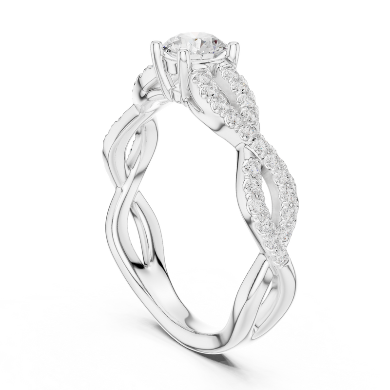 Ladies Ring LR-0316@7 - White Gold - Image
