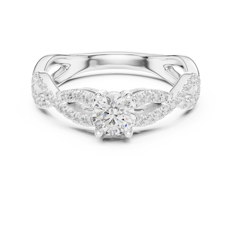 Ladies Ring LR-0316@7 - White Gold - Image
