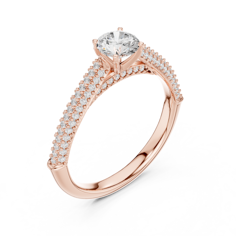 Ladies Ring LR-0317@7 - Rose Gold - Image
