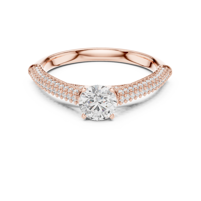 Ladies Ring LR-0317@7 - Rose Gold - Image