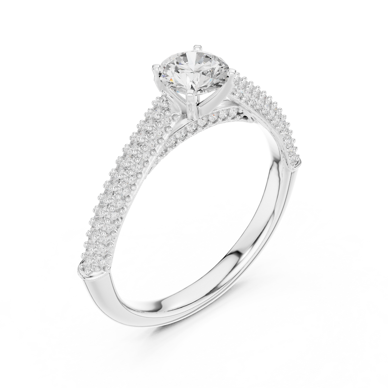Ladies Ring LR-0317@7 - White Gold - Image