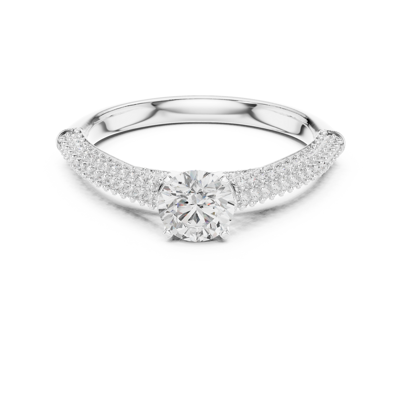 Ladies Ring LR-0317@7 - White Gold - Image
