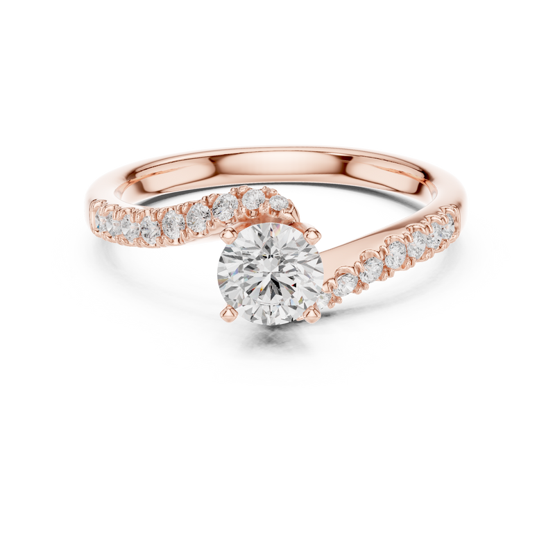 Ladies Ring LR-0320@7 - Rose Gold - Image