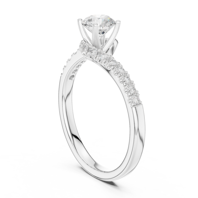 Ladies Ring LR-0320@7 - White Gold - Image