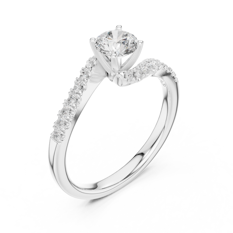 Ladies Ring LR-0320@7 - White Gold - Image