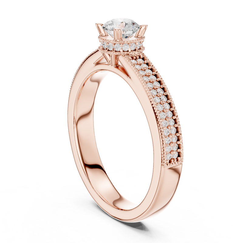 Ladies Ring LR-0321@7 - Rose Gold - Image