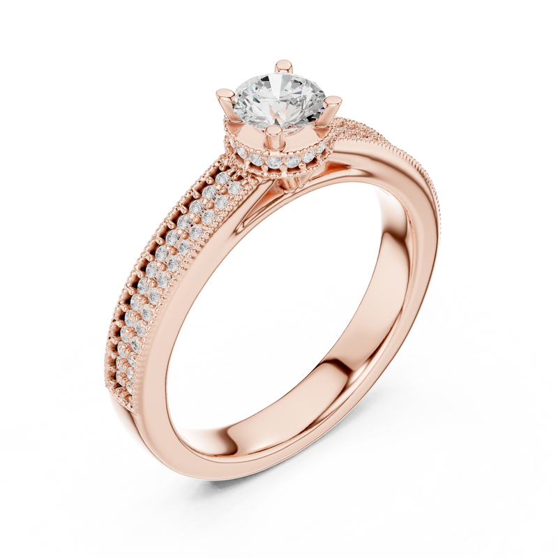 Ladies Ring LR-0321@7 - Rose Gold - Image