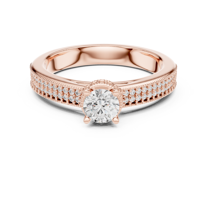 Ladies Ring LR-0321@7 - Rose Gold - Image