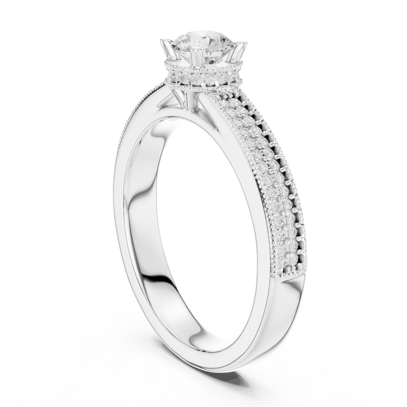 Ladies Ring LR-0321@7 - White Gold - Image
