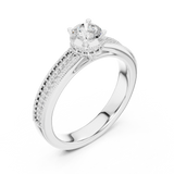 Ladies Ring LR-0321@7 - White Gold - Image