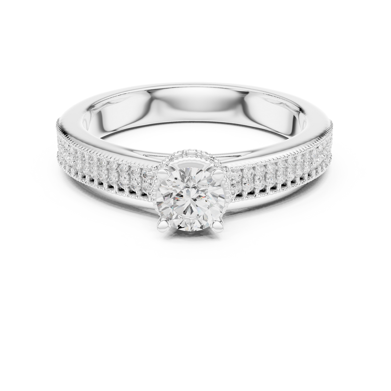Ladies Ring LR-0321@7 - White Gold - Image