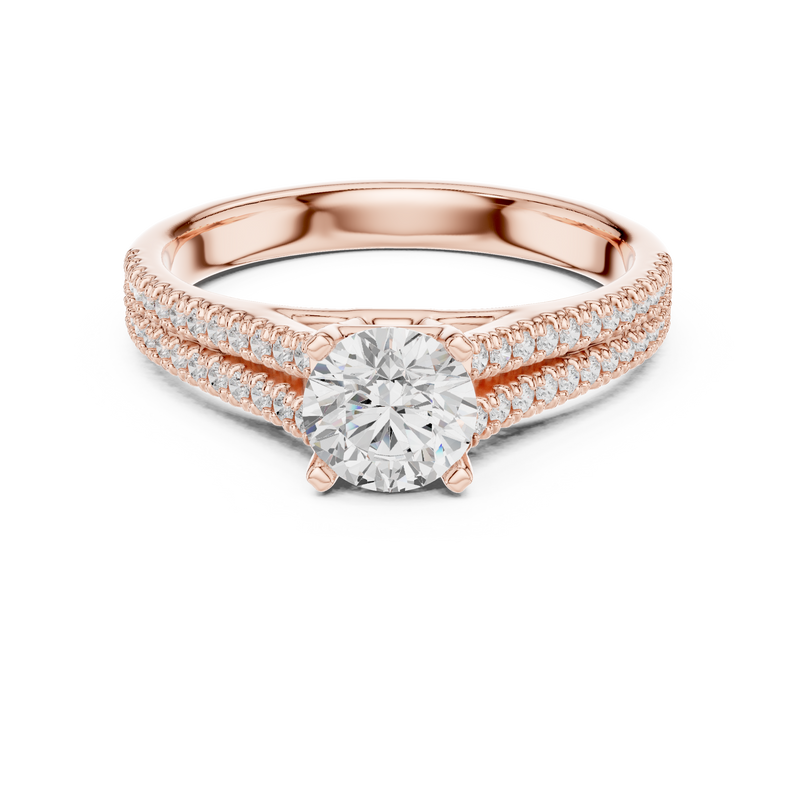 Ladies Ring LR-0326@7 - Rose Gold - Image
