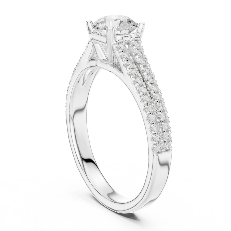 Ladies Ring LR-0326@7 - White Gold - Image
