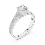 Ladies Ring LR-0326@7 - White Gold - Image