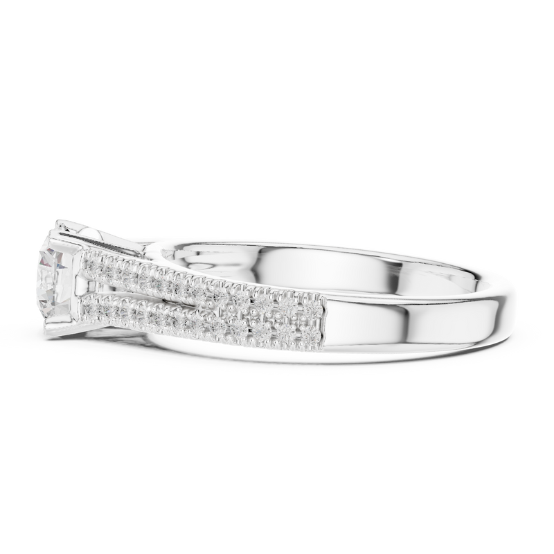Ladies Ring LR-0326@7 - White Gold - Image