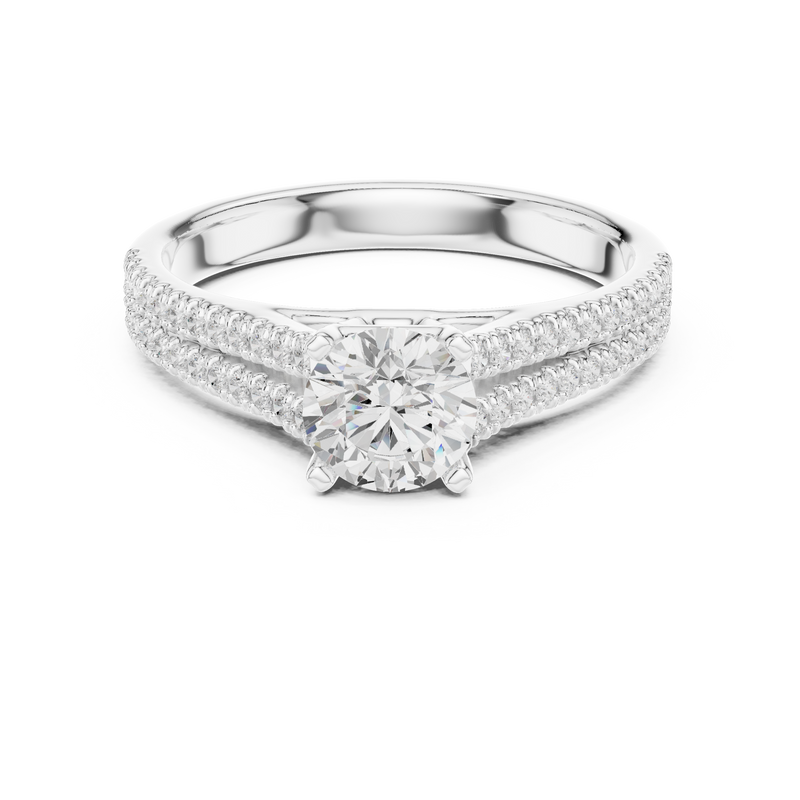 Ladies Ring LR-0326@7 - White Gold - Image