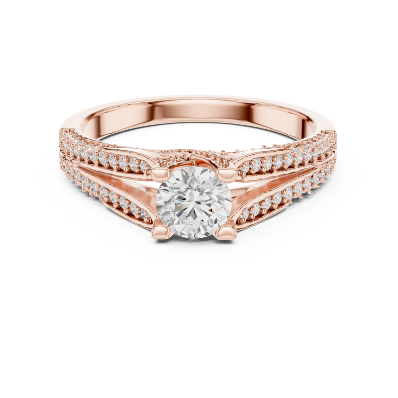 Ladies Ring LR-0327@7 - Rose Gold - Image